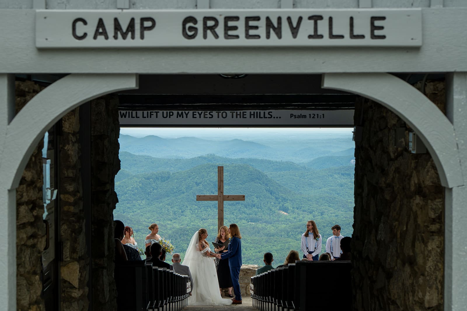 pretty place chapel wedding camp greenville